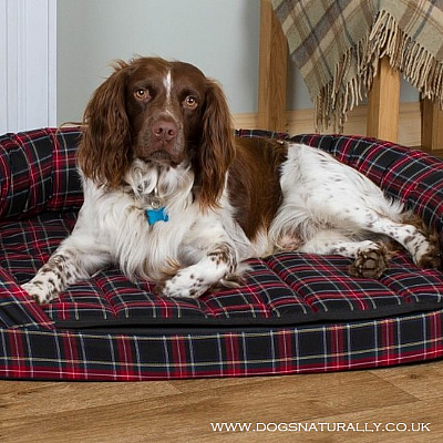 Ultimate Tartan Dog Bed (5x Colours)